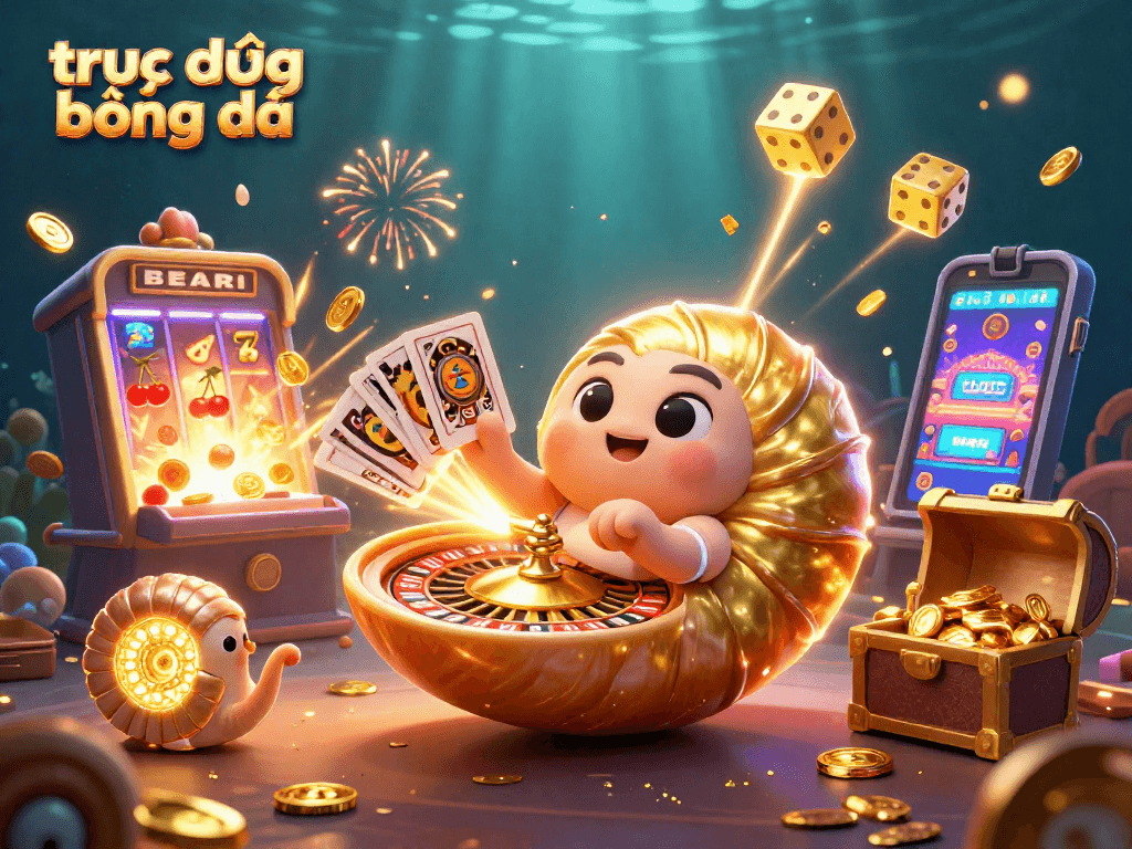 Stream live football matches with stunning visuals at trực tiếp bóng đá, featuring a lively casino-themed scene.