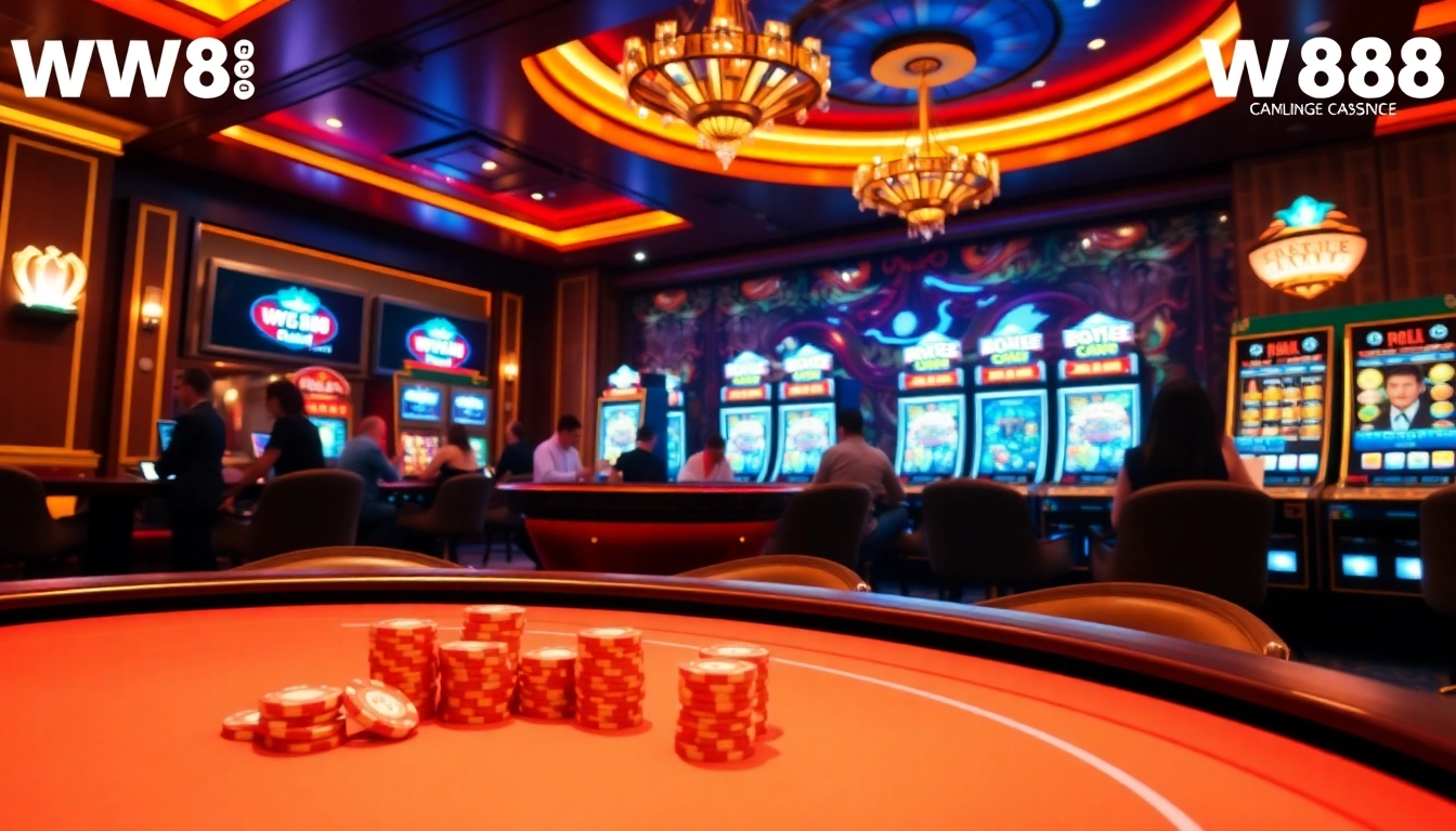 Experience the excitement of WW88 with a luxurious online casino featuring thrilling games and vibrant atmosphere.