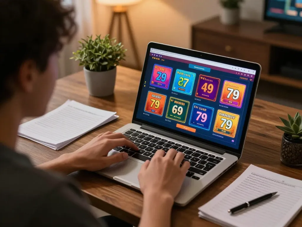 Engaging in fun 79 online games in a vibrant home gaming setup, highlighting strategy and action.