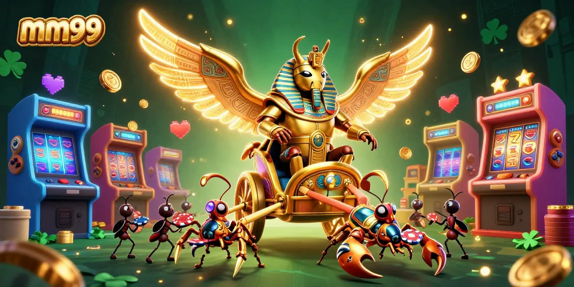 Engage with thrilling casino adventures at mm99, featuring exciting golden characters and vibrant gaming elements.