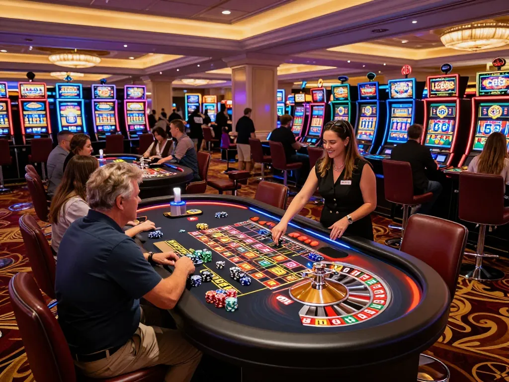 Exciting roulette gameplay at LC88 casino with dynamic betting and professional croupier, showcasing the thrill of gambling.