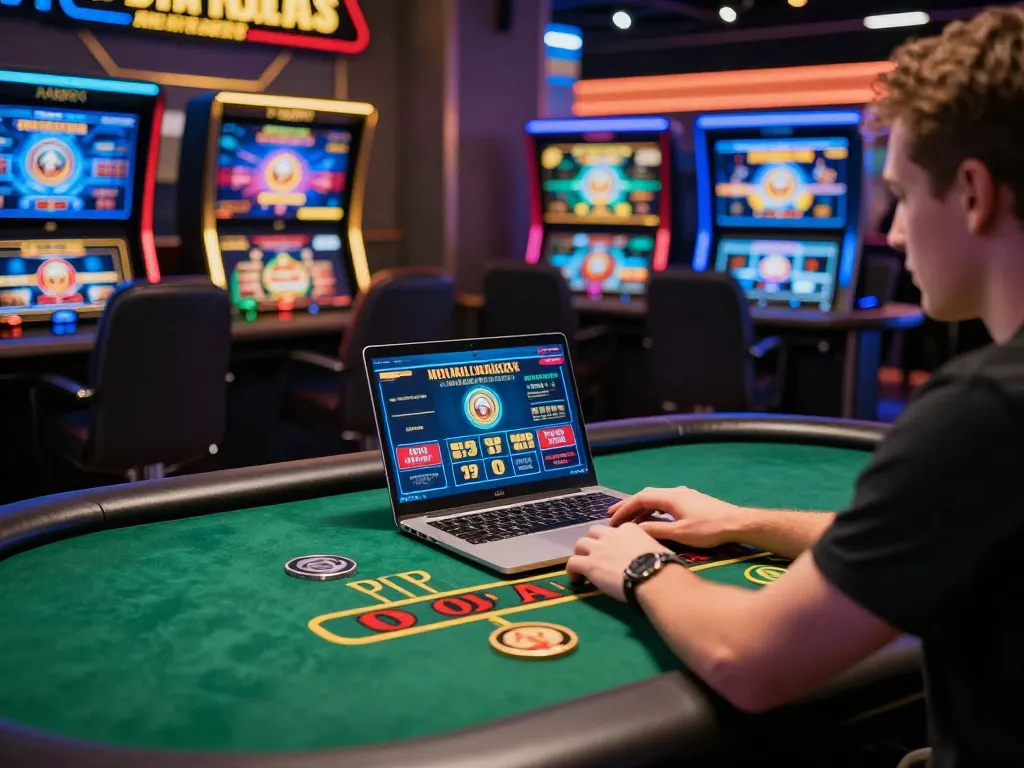 Player enjoying a blackjack game on 789BET's online casino platform, showcasing interactive gaming experience