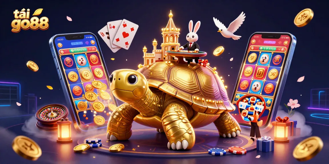 Play exciting games and tải go88 to enjoy a vivid 3D casino experience with golden characters and dynamic elements.