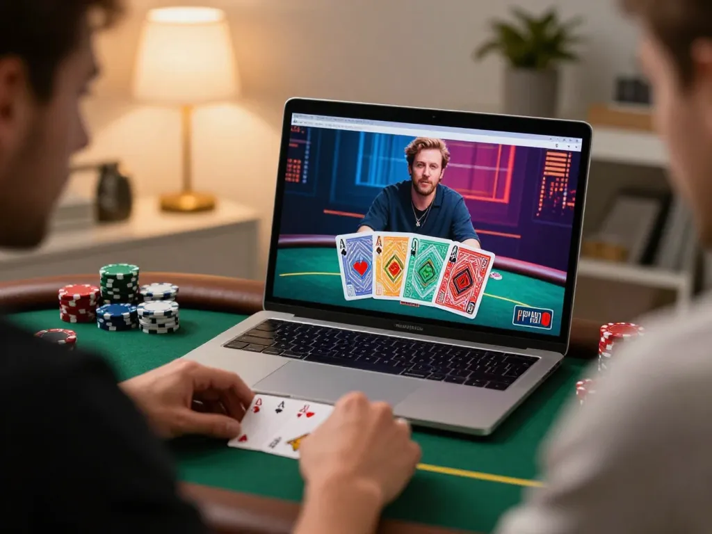 Engaging in strategic gameplay using the uu88 link for an immersive online poker session.