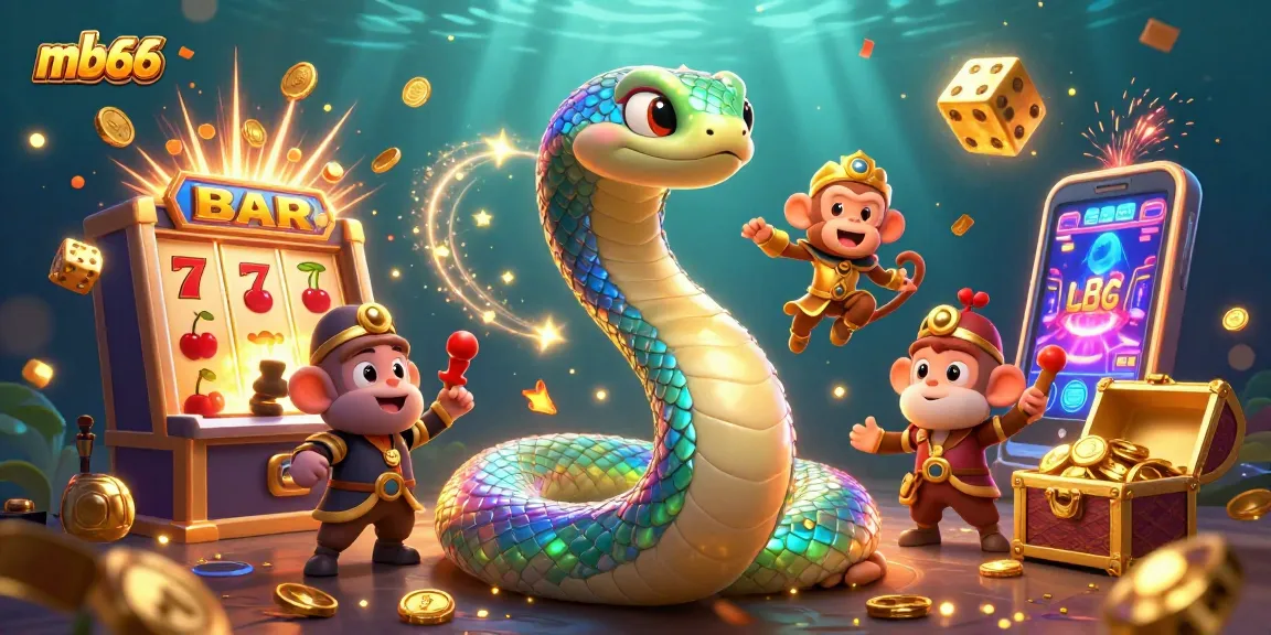Experience thrilling wins at mb66 with colorful slots, a rainbow serpent, and magical gaming elements