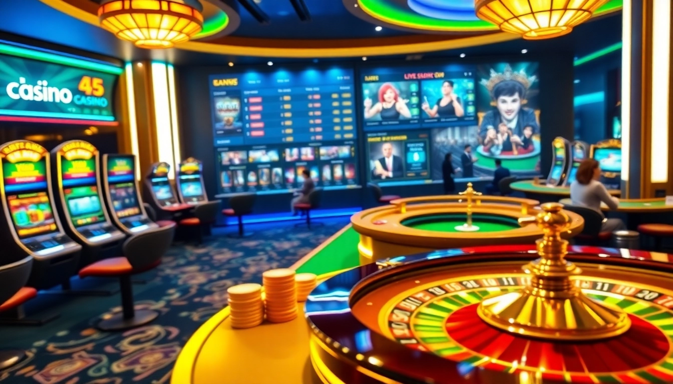 PHTAYA online casino showcases vibrant gaming excitement with slots, roulette, and poker chips.