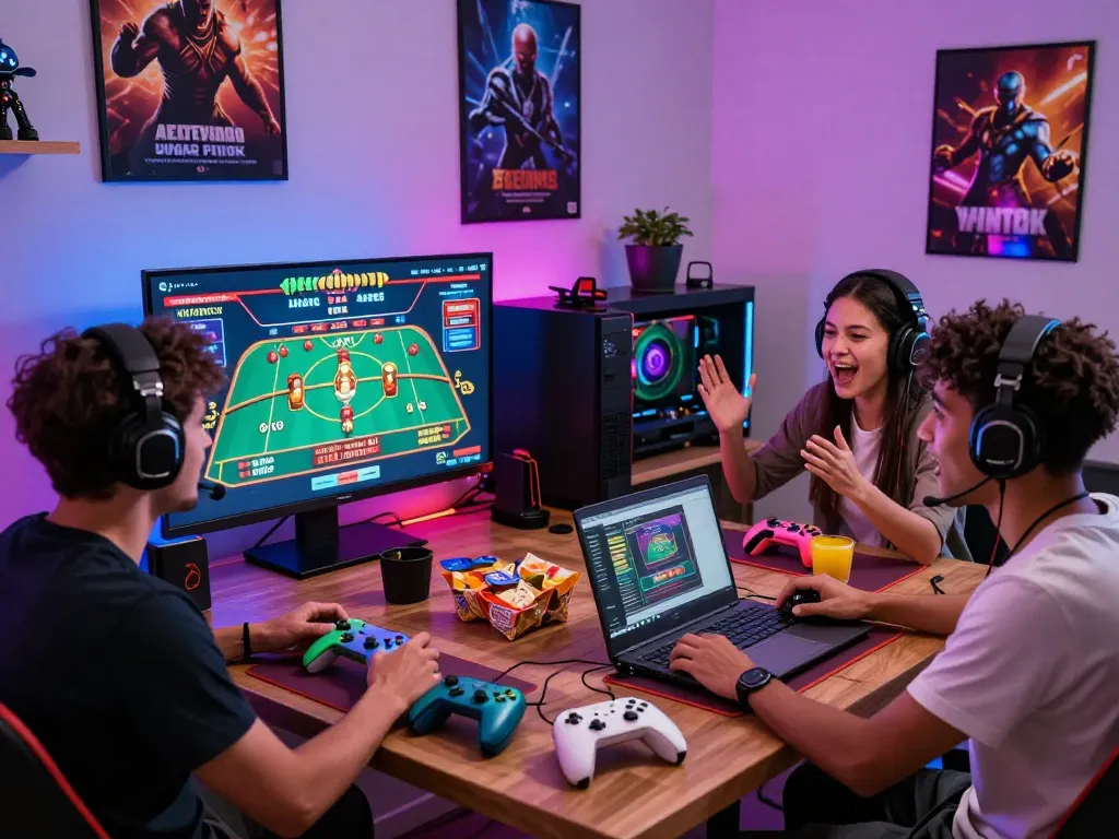Players enjoying an exciting online gaming experience at BL555 with vibrant atmosphere and engaging activities.