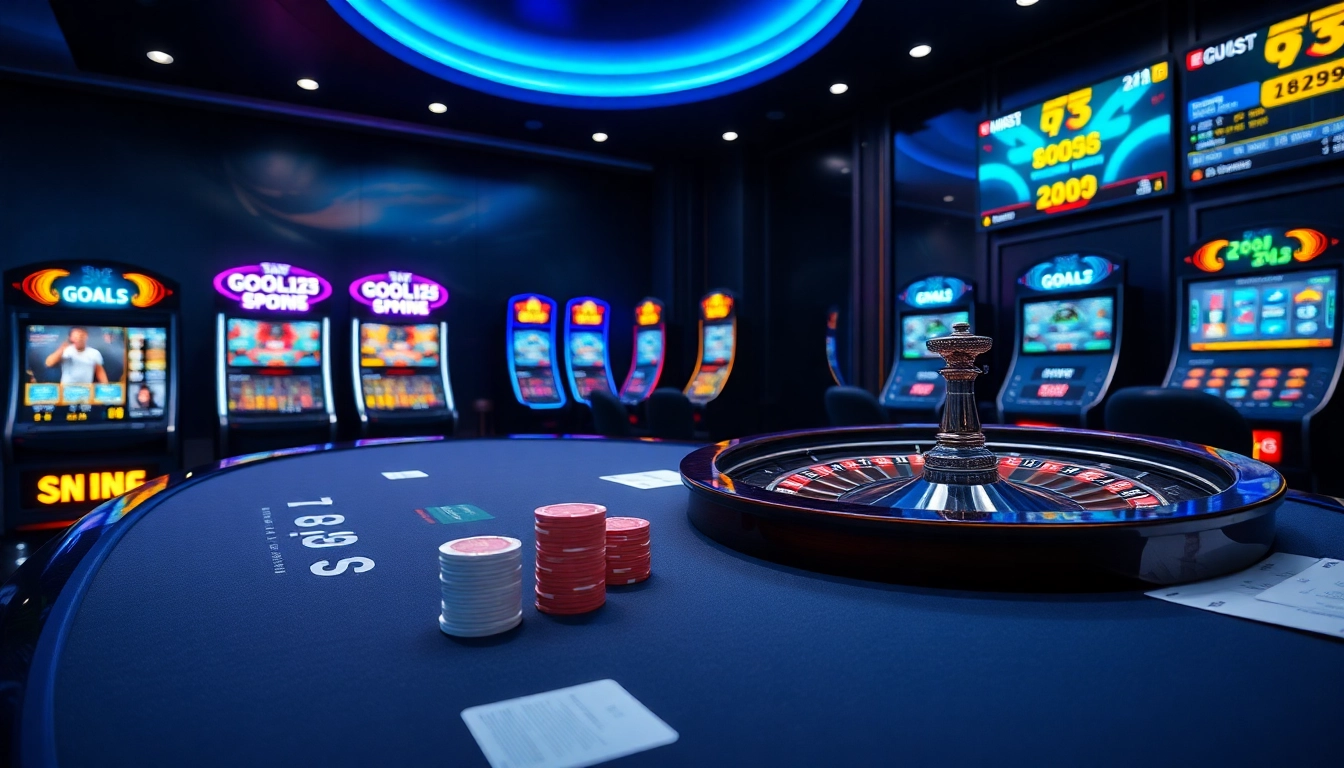 Experience thrilling gaming action at https://goal123.work/ with luxurious poker tables and vibrant slots.