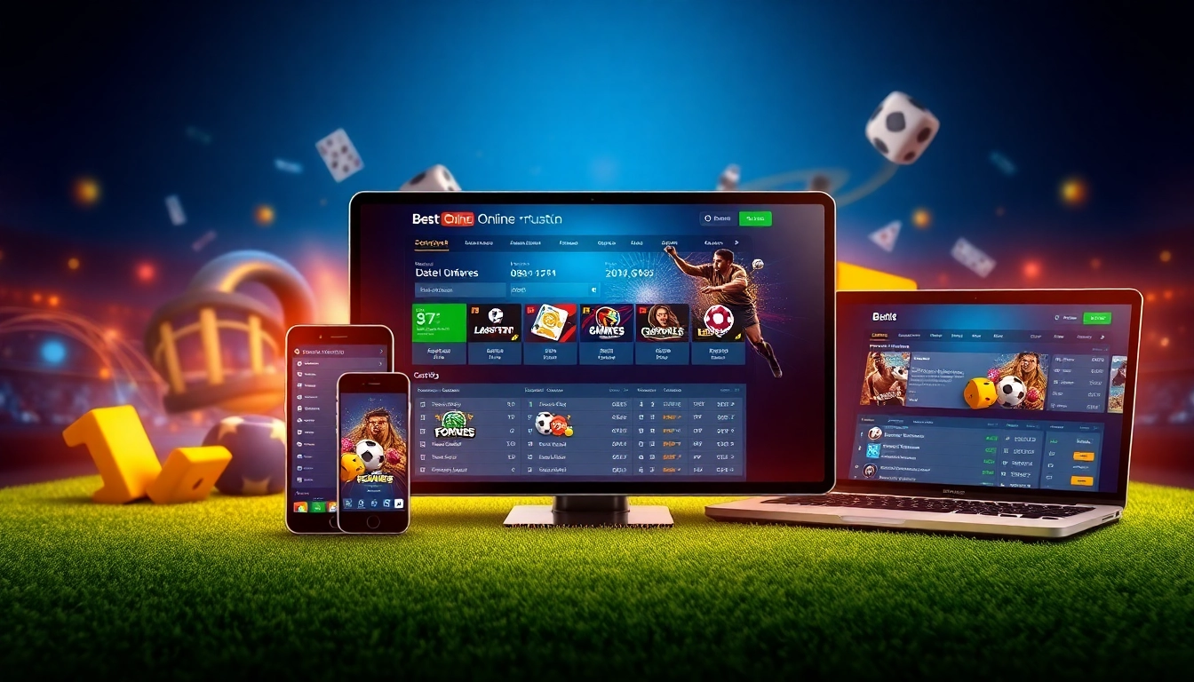 Explore the modern F8bet online betting platform interface on various devices.