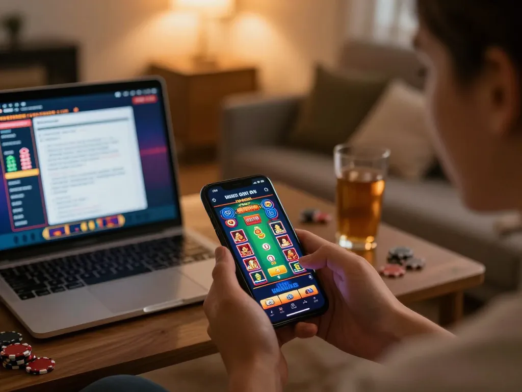 Engaging in online gaming at trang chủ hm88, showcasing dynamic smartphone app excitement.