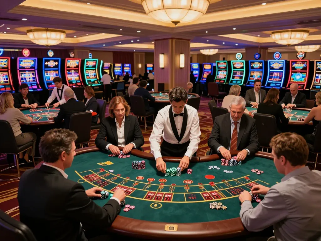 Players enjoying their gambling experience at CM88 casino with vibrant tables and engaging gameplay.