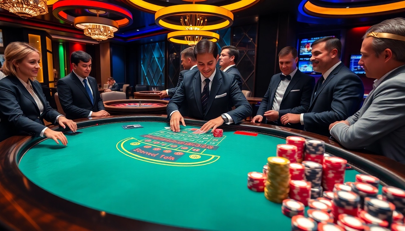 Experience the thrill of winning at https://8kbet17.com/ with high-stakes blackjack at a luxury casino.