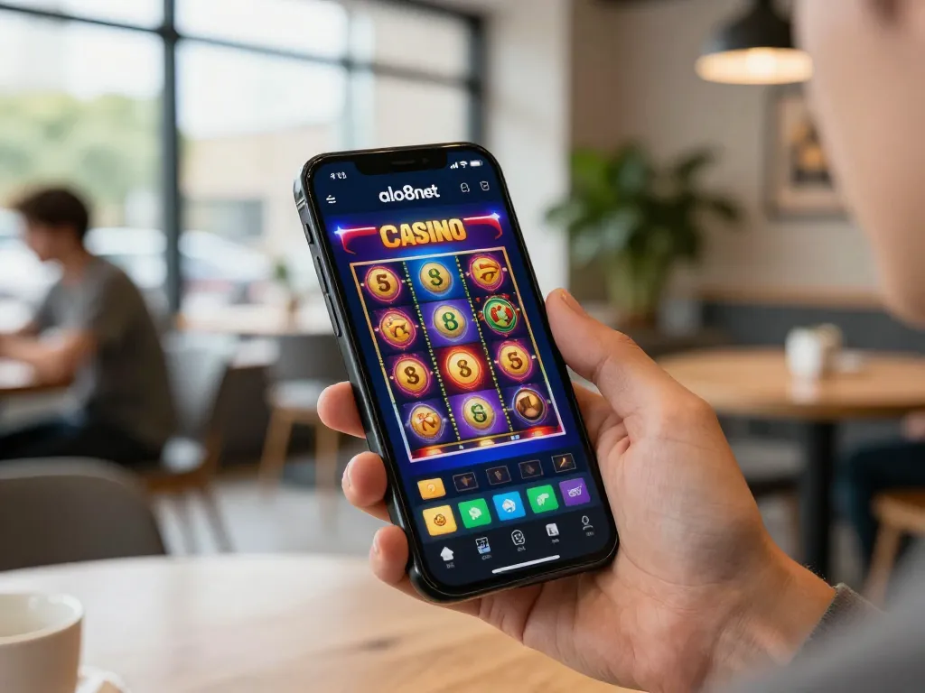 Engaging gameplay on alo8net casino app showcasing dynamic mobile slot game experience