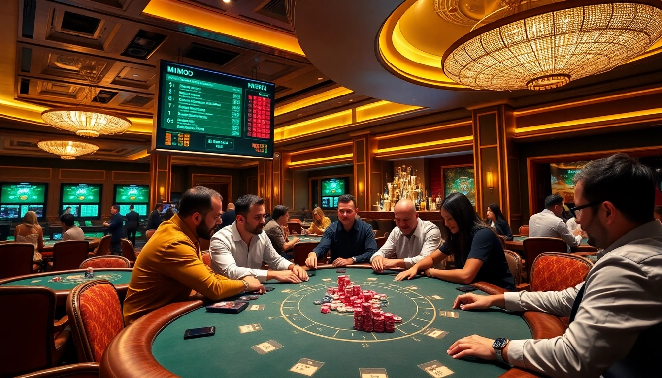 Experience the excitement of MMOO's luxurious casino setting at https://mmoo.llc/ with vibrant gaming atmosphere.