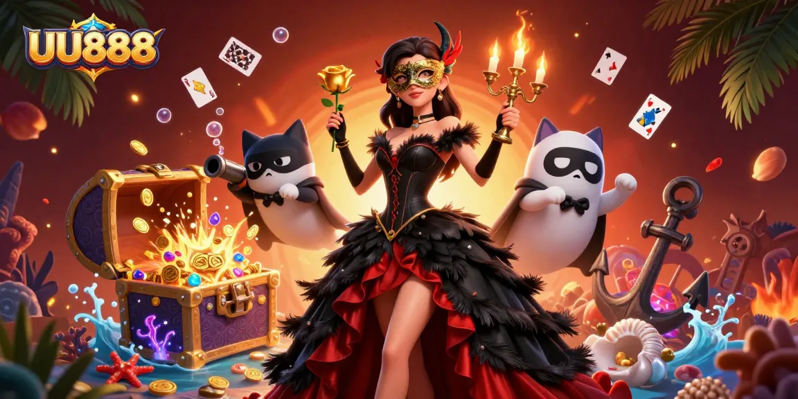 Unleash winning strategies with UU888 in an exciting 3D casino adventure bursting with vibrant elements.