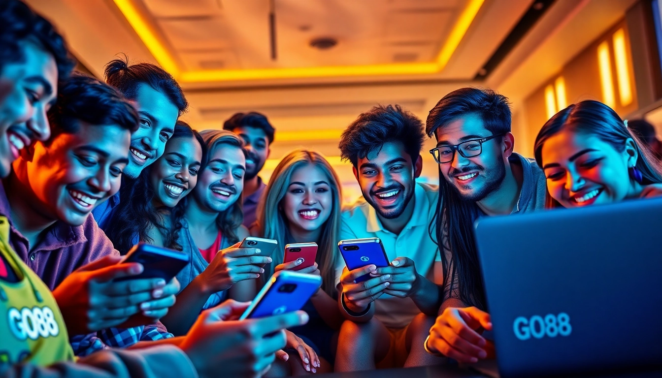 GO88 players enjoying their gaming experience on modern devices.