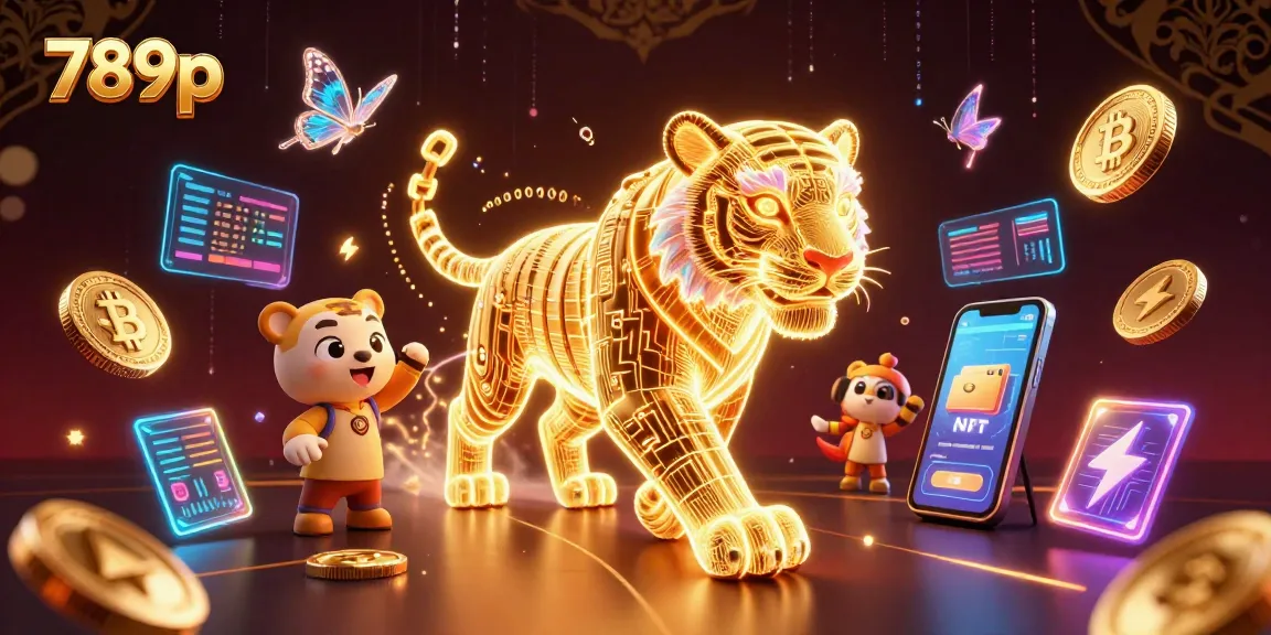 Experience thrilling gameplay at 789p with a neon tiger in a vibrant digital casino.