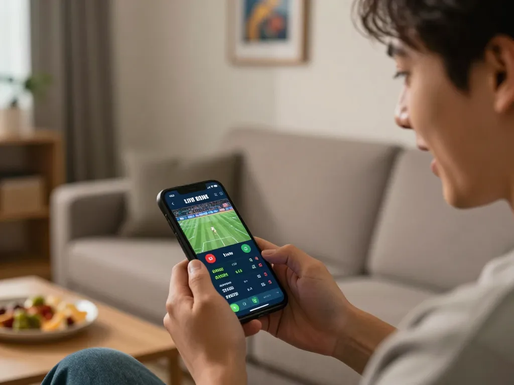 Experience live sports betting with https://98win9.co.com/ on your smartphone in a cozy home setting.