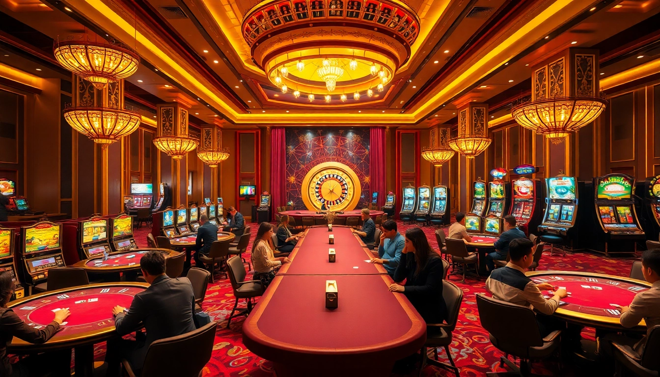 Experience the thrill at xin88 casino with vibrant gaming tables and an exciting atmosphere.