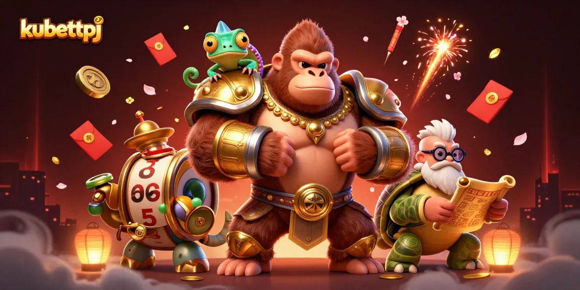 Experience thrilling slots with kubettpj in this vibrant 3D casino adventure featuring iconic characters.