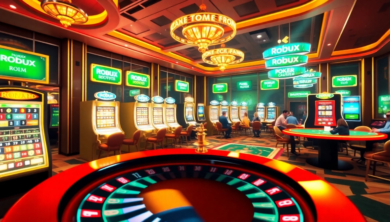 Experience the thrill of Robux gambling in a vibrant online casino atmosphere with exciting games.