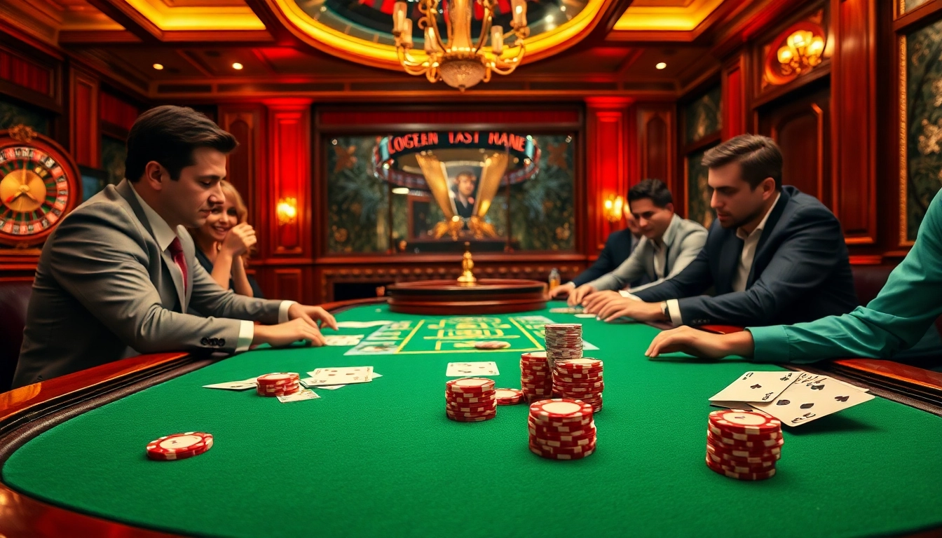 Experience the thrill of a professional poker game with 789p chips and cards on an elegant green table.