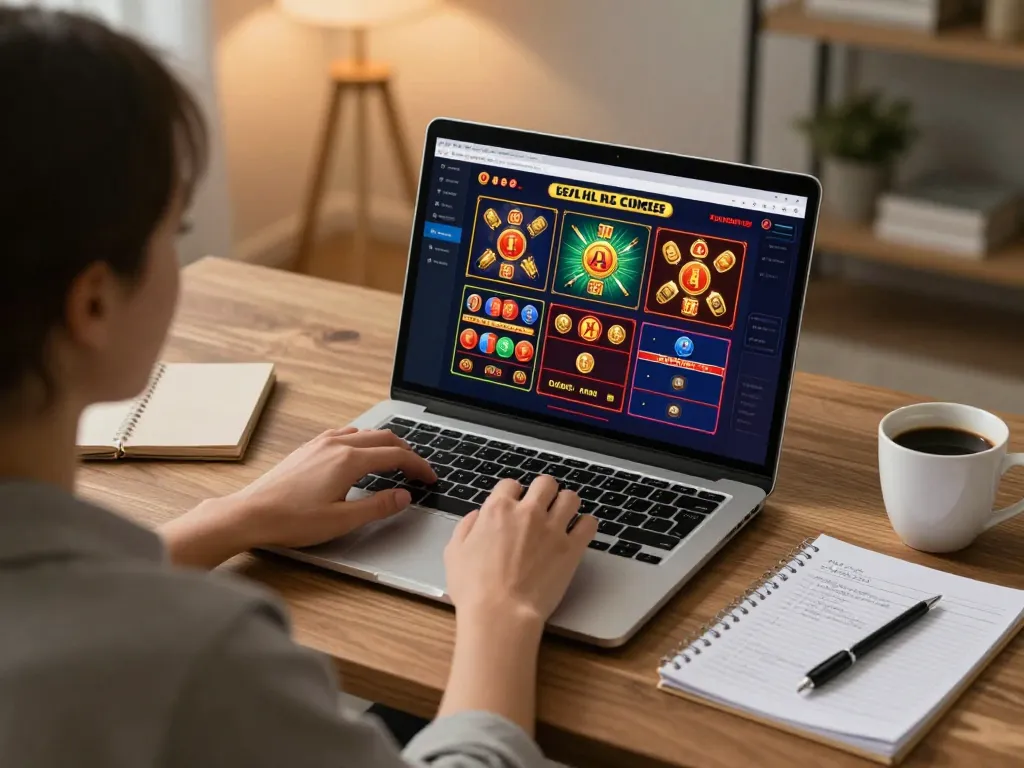 Engaging online casino gaming experience at https://sc88.social/ with diverse games on laptop.