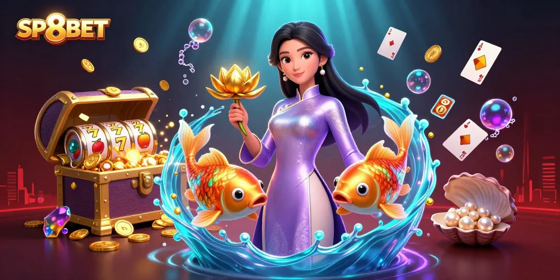 Experience winning at SP8BET with captivating visuals of a vibrant casino scene.