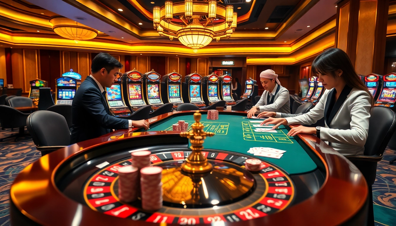 Engage in thrilling poker games at nhà cái F168's luxurious casino atmosphere.