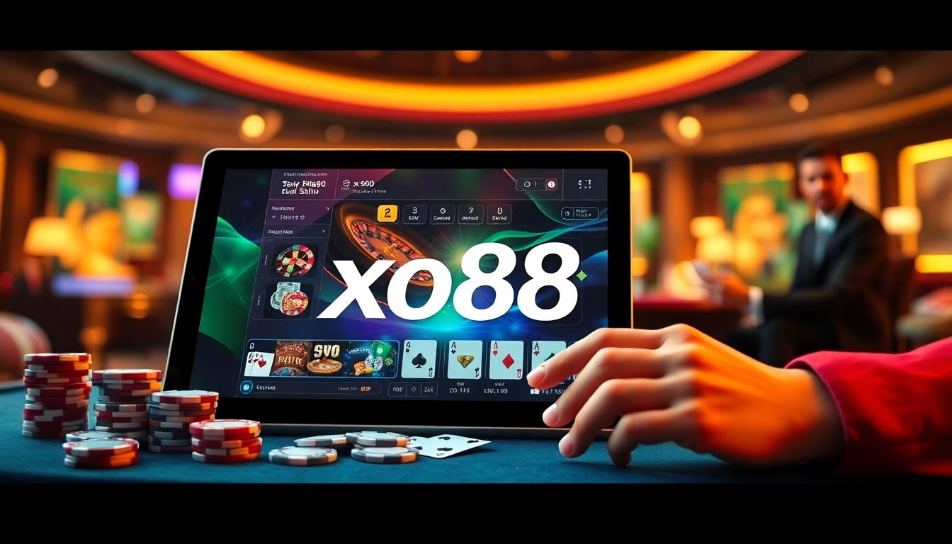 Experience the thrills of online gambling with xo88's engaging casino interface.