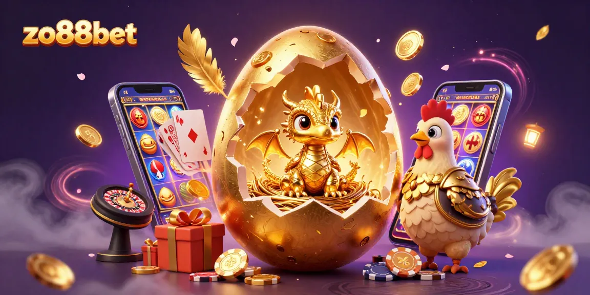 Win big with zo88bet as the golden dragon emerges amidst thrilling casino games and vibrant excitement.