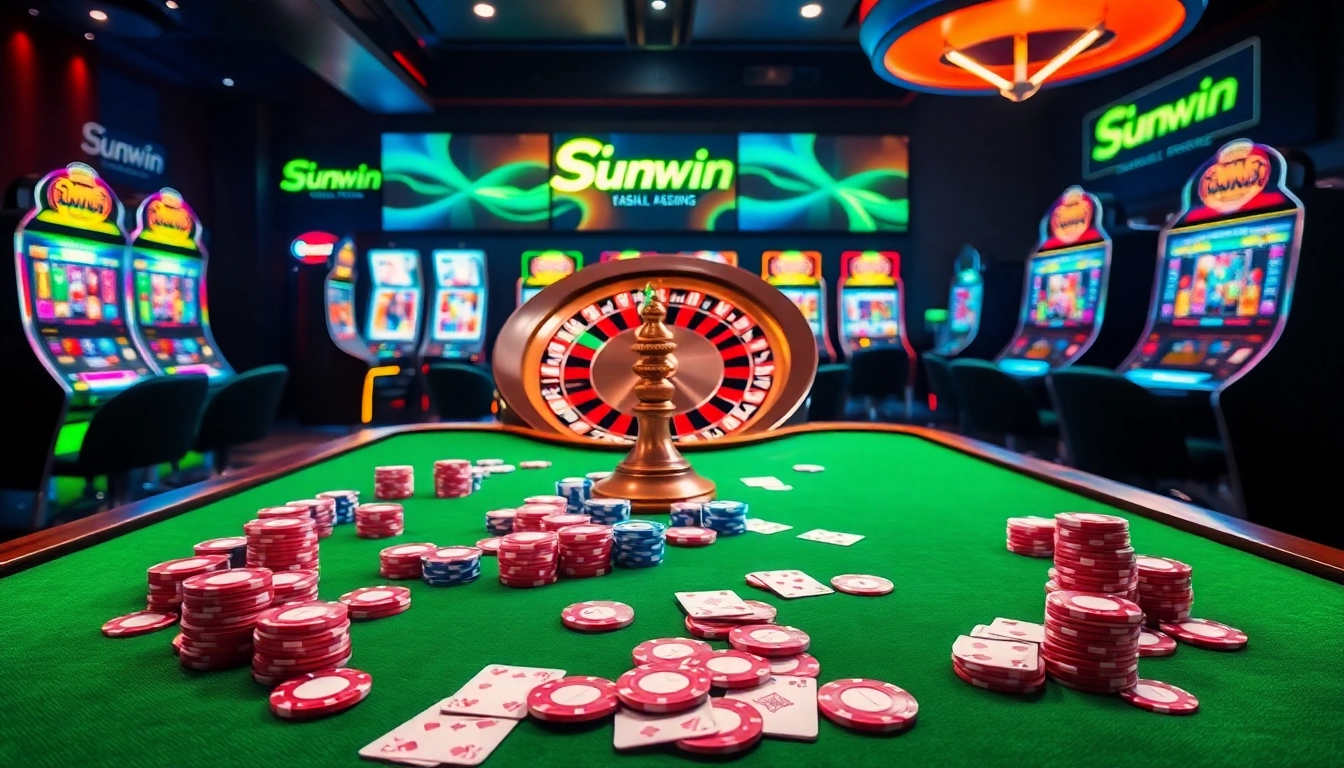 Experience high-stakes gambling at Sunwin with vibrant casino action and enticing rewards.