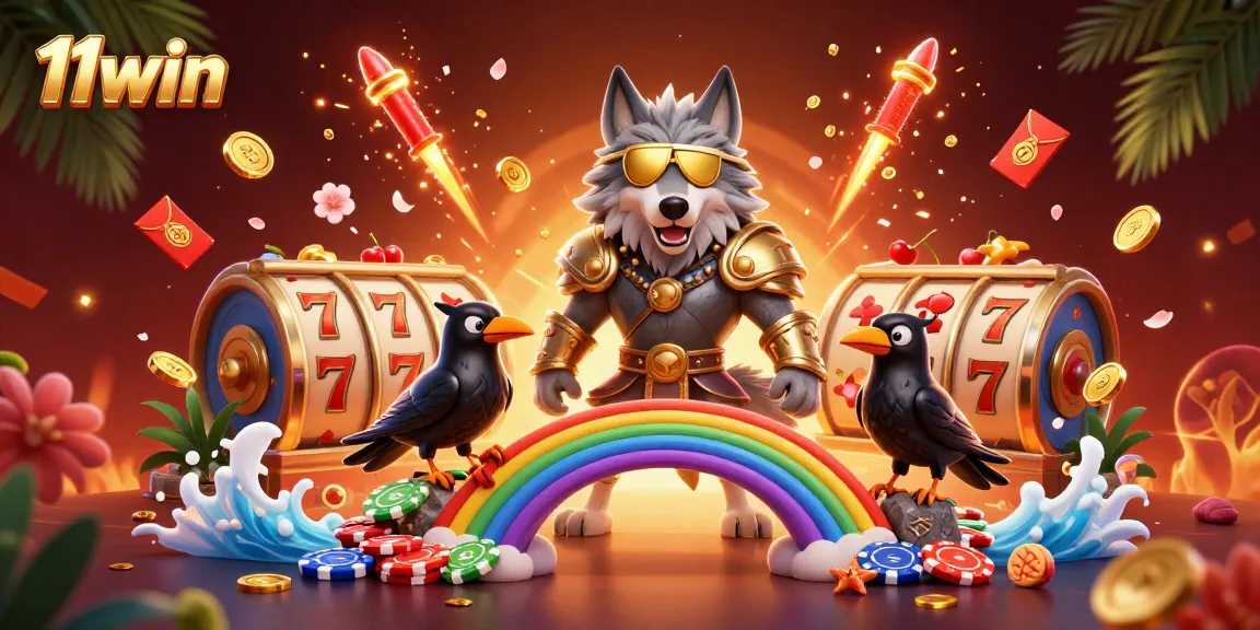 Engage with 11win's vibrant 3D casino experience featuring Odin and his mystical companions.