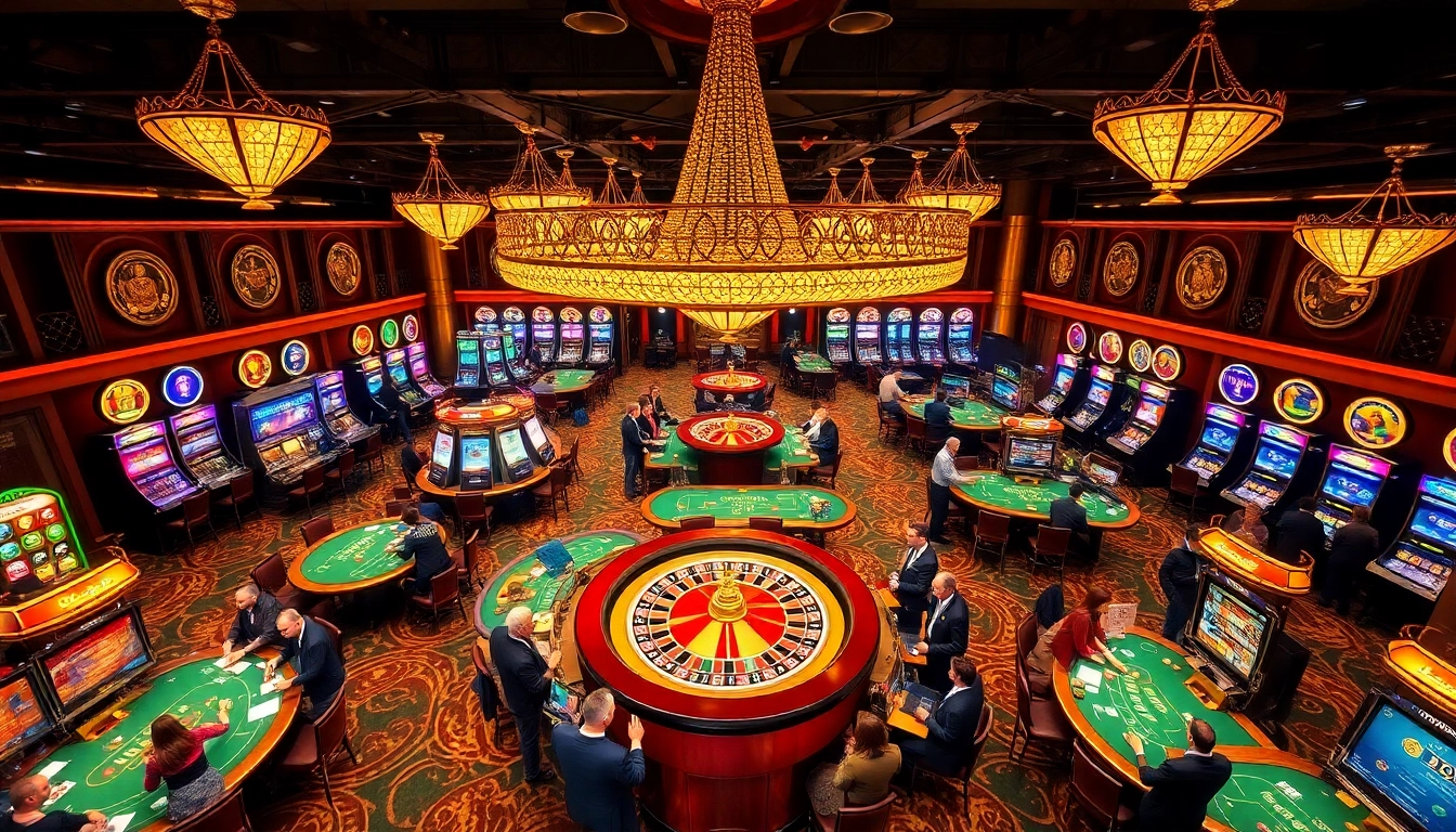 Experience thrilling gameplay at ok365 com with vibrant casino tables and exciting slot machines.