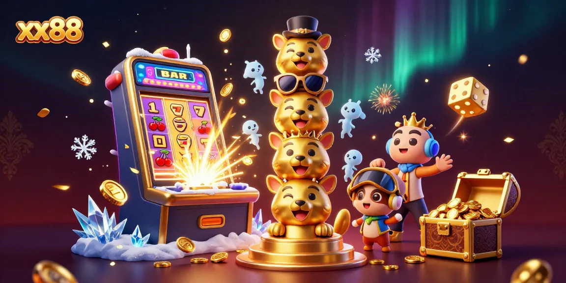 Experience the thrill of winning with xx88's vibrant casino games and jackpot symbols showcasing a lively gaming atmosphere.