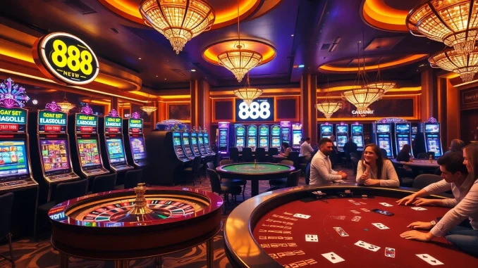 Experience the thrill of 888 NEW gaming with vibrant tables and engaging games.