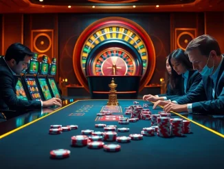 Engage with sunwin's thrilling gameplay experience at a luxurious casino table.