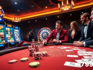 Experience high-stakes poker at 789bets with luxurious gaming tables and vibrant slot machines.