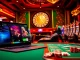 Exciting scene of players engaging at crypto online casinos with vibrant gaming visuals.
