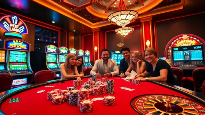 Engage with thrilling gameplay at https://kong88.win featuring lively poker action and vibrant casino elements.