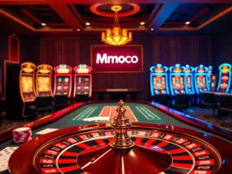 Experience high-stakes action at Mmoo.com with vibrant slot machines and poker tables.
