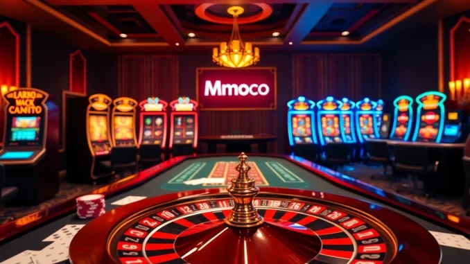 Experience high-stakes action at Mmoo.com with vibrant slot machines and poker tables.
