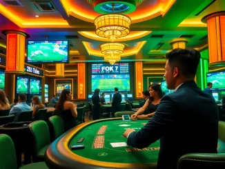 Experience thrilling football matches with live betting options on ดูบอลสด as gamblers engage in strategic gameplay.