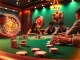 Action-packed poker game at 789BET casino with players strategizing their moves.