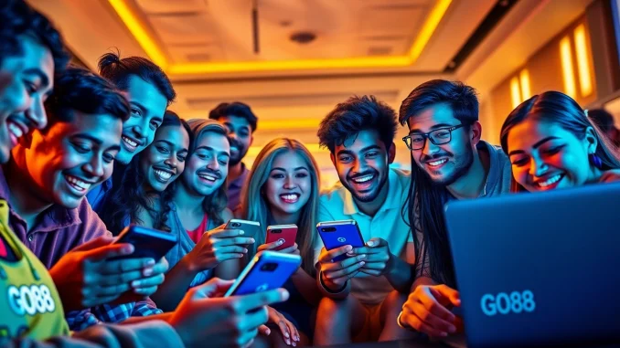 GO88 players enjoying their gaming experience on modern devices.